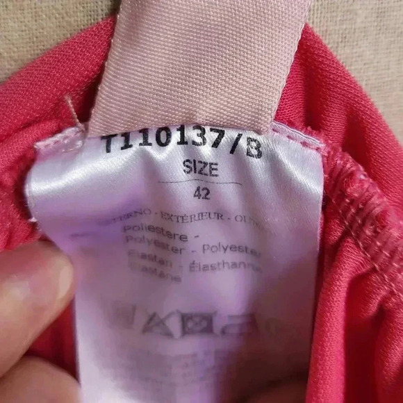 The Andamane Irina Draped Midi Dress in Coral Pink, Sz 42/ US 10/12 Homecoming - Picture 6 of 6